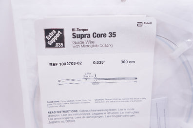 Abbott 1002703-02 Hi-Torque Supra Core 35 Guide Wire 0.035inch x 300cm (x)